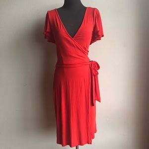 Calvin Klein sz 4 faux wrap dress